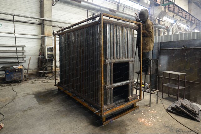 Изготовление котла 0.8 МВт работающего без дымососа