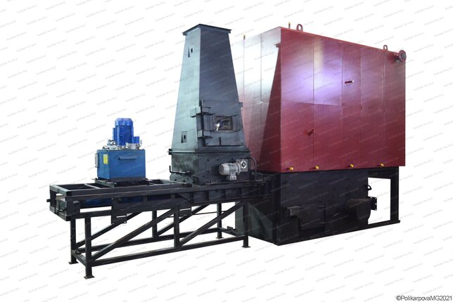 Котел 0.8 МВт на опилках автоматический