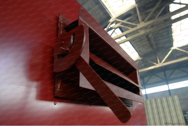 Шибер газохода к котлу 700 кВт на дровах