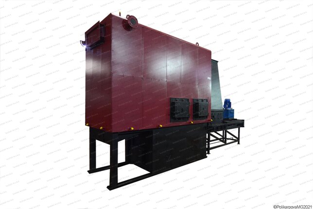 Котел 1.5 МВт на щепе и опилках автоматический