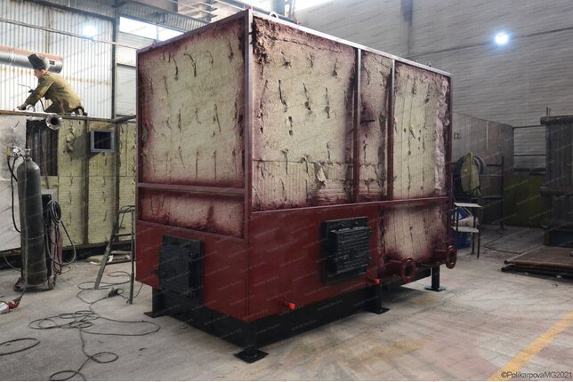 Твердотопливный промышленный котел 2000 кВт - изготовление