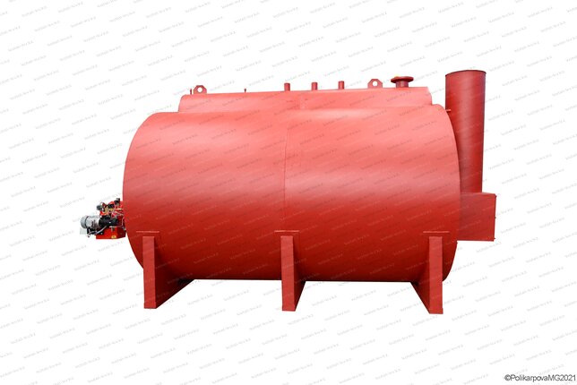 Газовый паровой жаротрубный котел 2.0 тонны пара в час 170 С